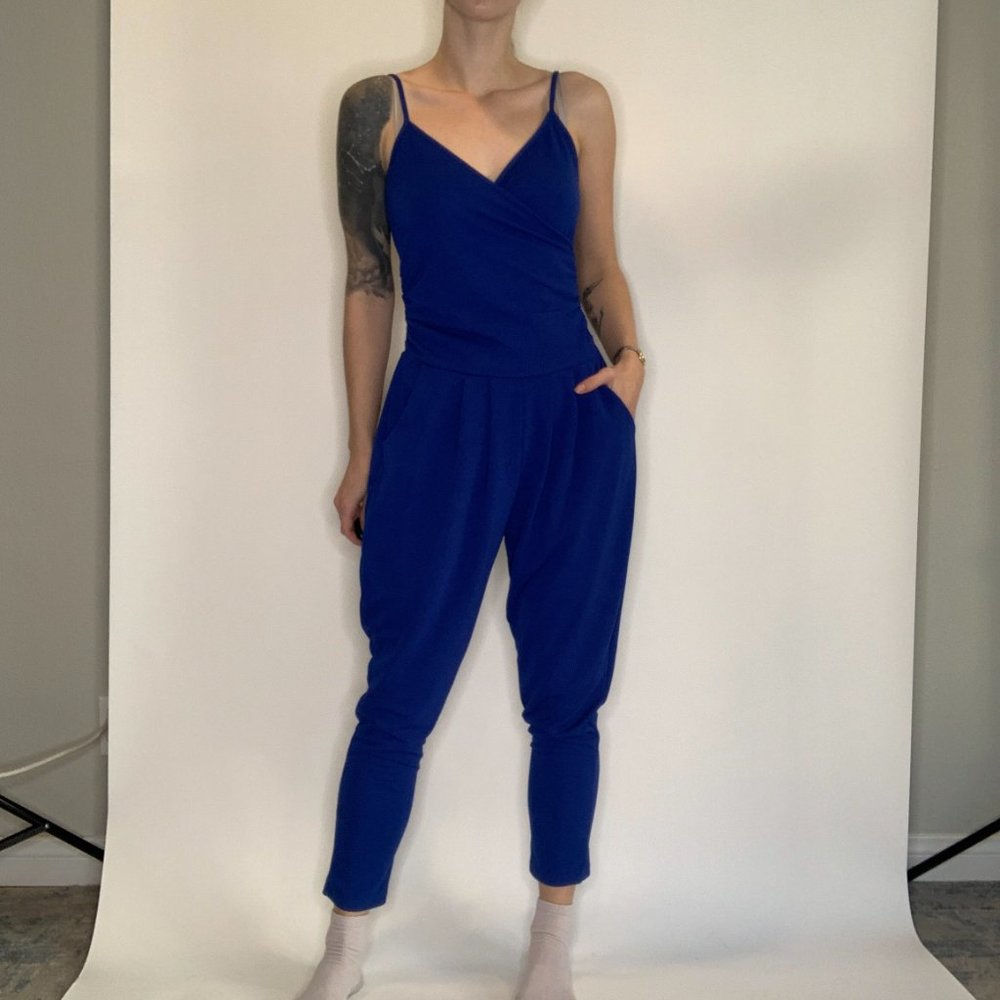Celine Champion Electric Blue Jumpsuit, 4